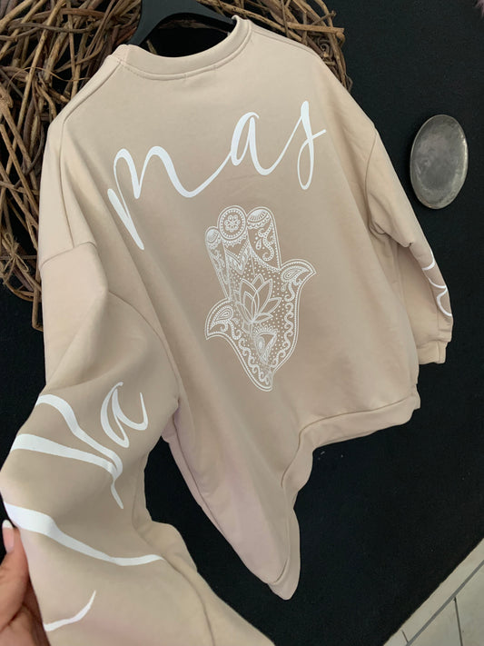 Namaste Sweater Pullover Yoga Hippie Ibiza