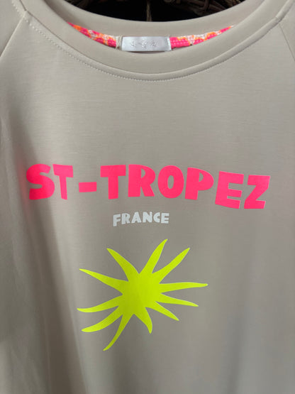 Shirtkleid St.Tropez Statement Neon Hippie Sommerkleid