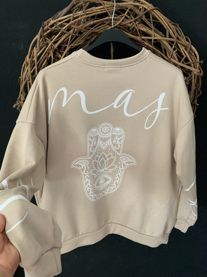 Namaste Sweater Pullover Yoga Hippie Ibiza