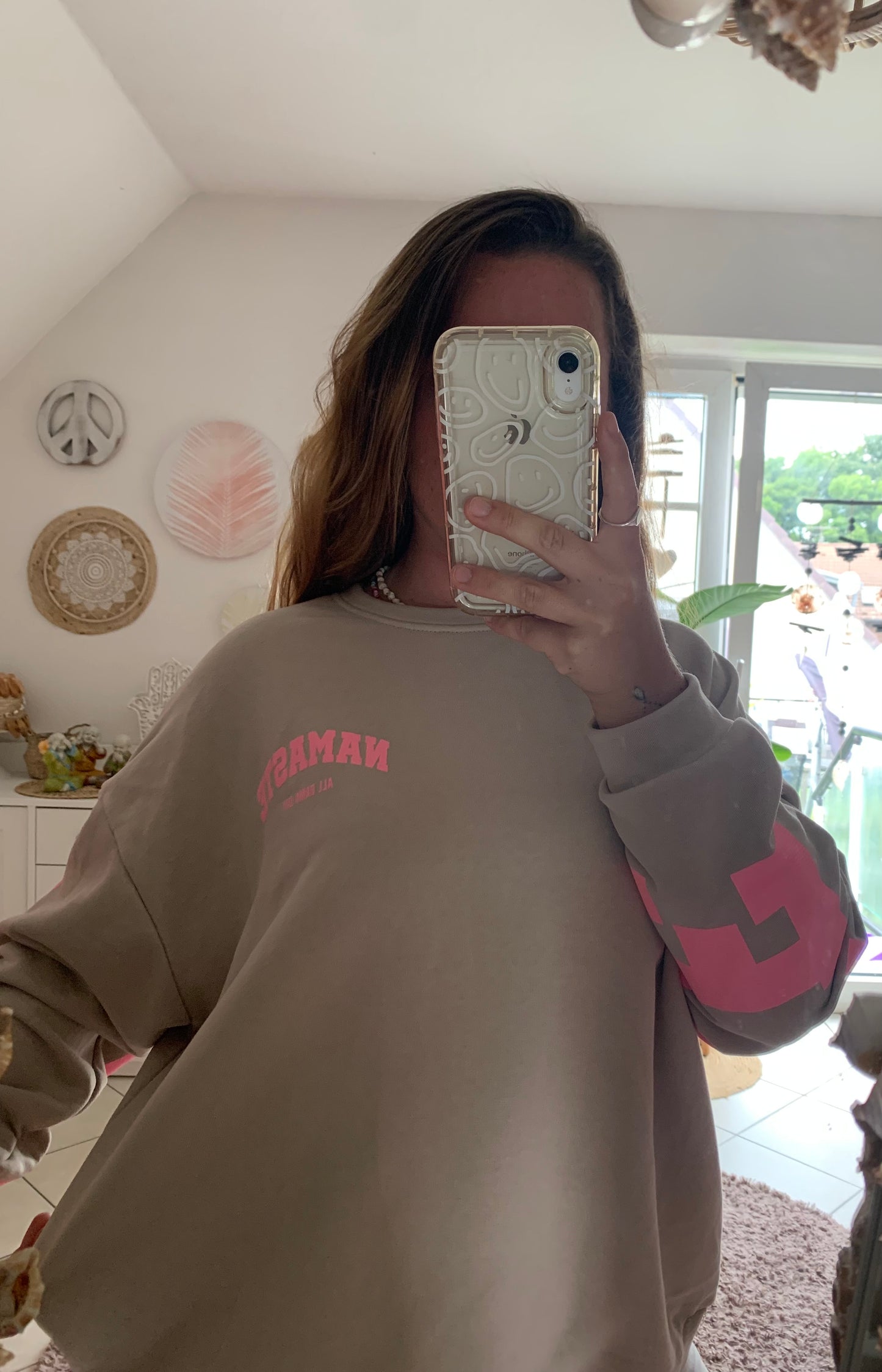 Namaste Sweater Pullover Yoga Hippie Oversize