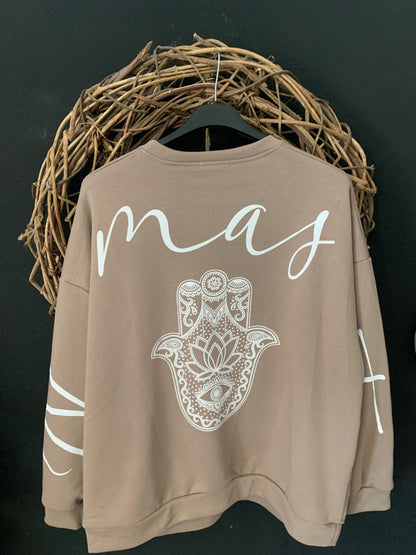 Namaste Sweater Pullover Yoga Hippie Ibiza