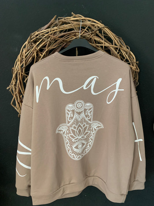 Namaste Sweater Pullover Yoga Hippie Ibiza
