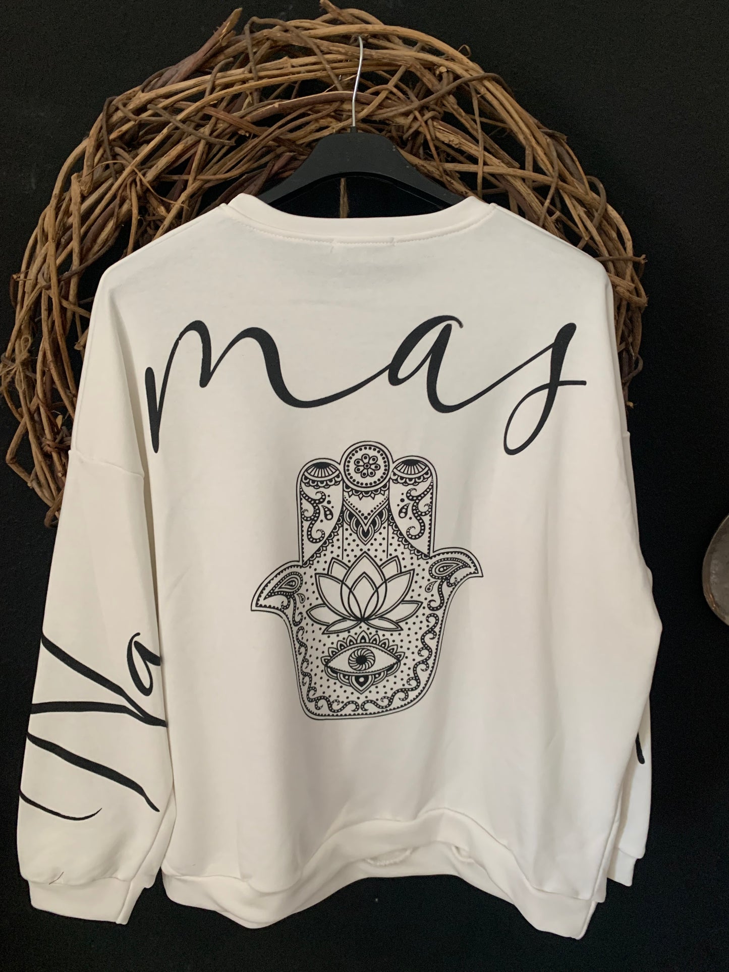 Namaste Sweater Pullover Yoga Hippie Ibiza