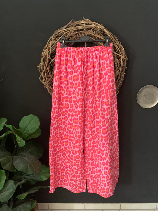 Musselin Hose Curvy Leo Leoprint Hippie Ibiza Boho Blogger Sommerhose