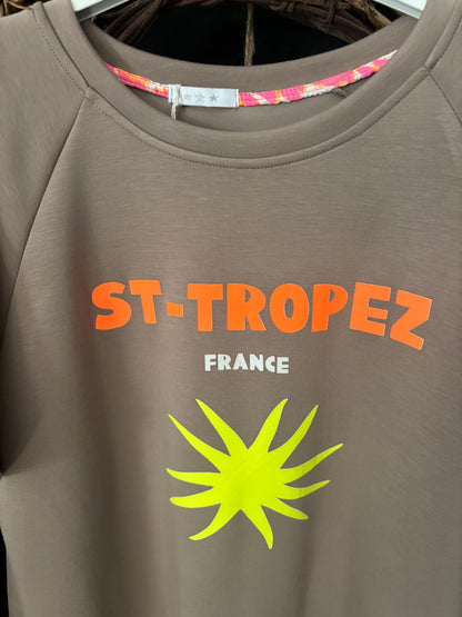 Shirtkleid St.Tropez Statement Neon Hippie Sommerkleid