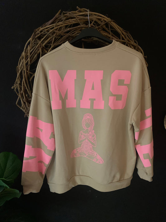 Namaste Sweater Pullover Yoga Hippie Oversize